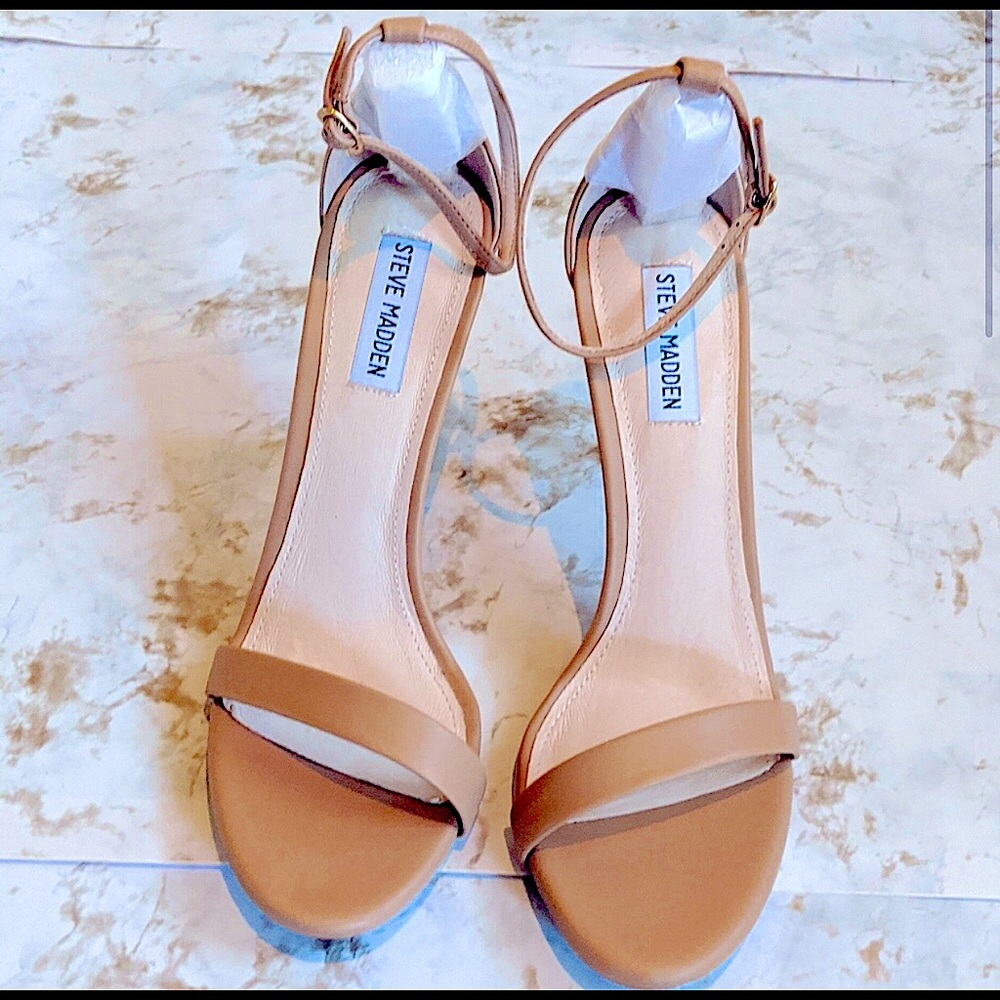 •STEVE_MADDEN• NUDE STECY HEELS